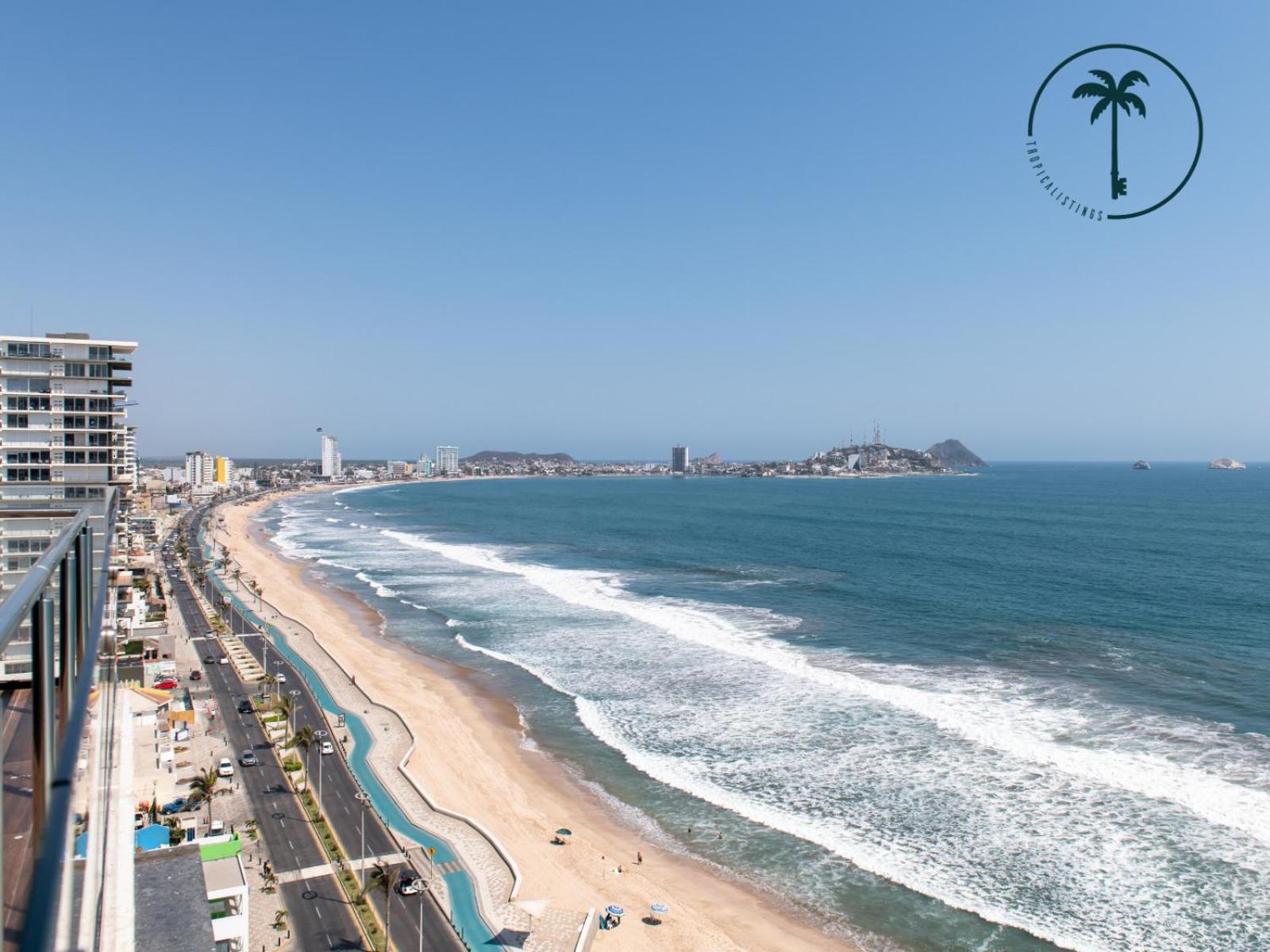 马萨特兰Terraza Con Vista Al Mar, Bbq Y Piscina公寓 外观 照片