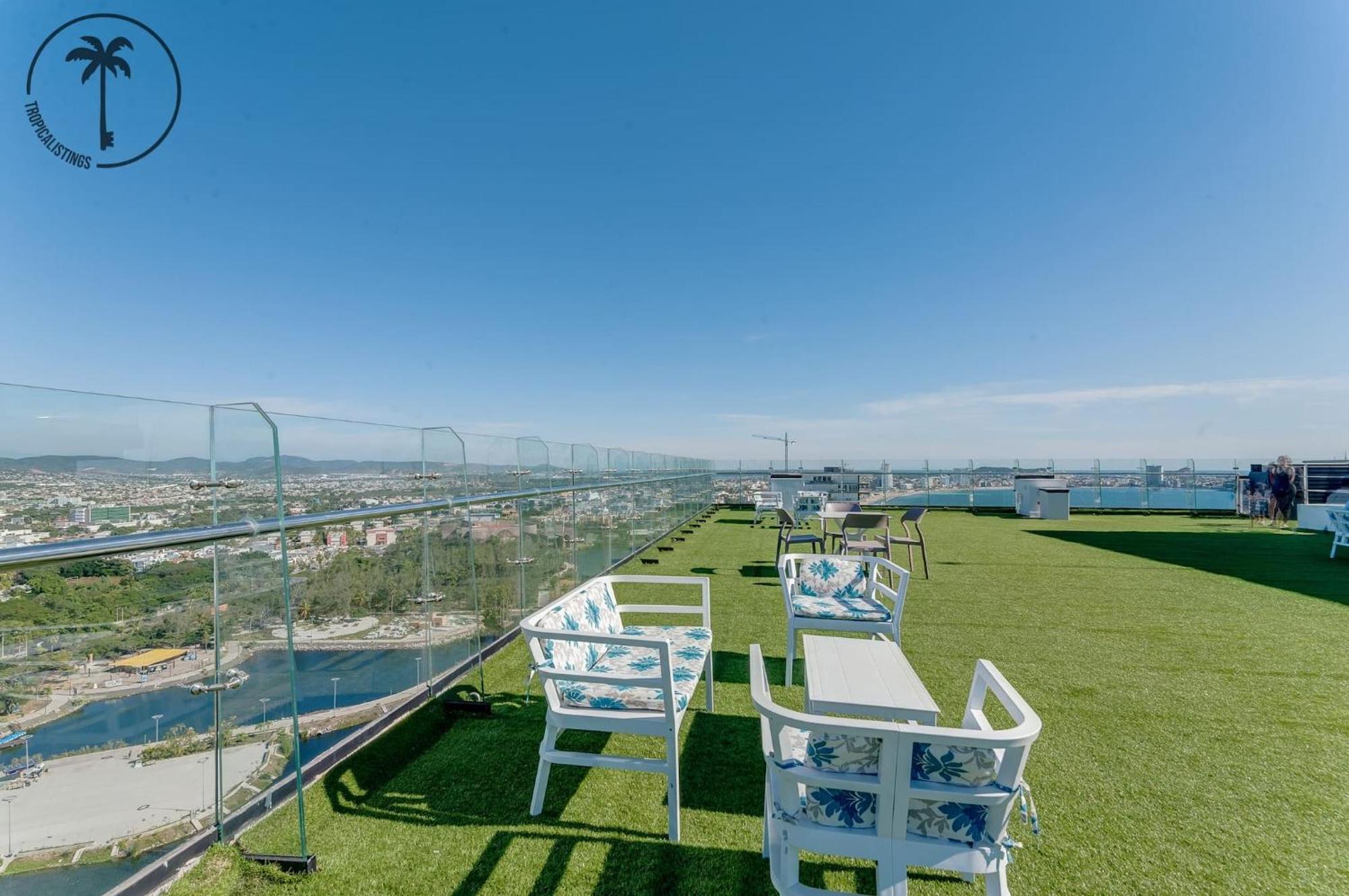 马萨特兰Terraza Con Vista Al Mar, Bbq Y Piscina公寓 外观 照片