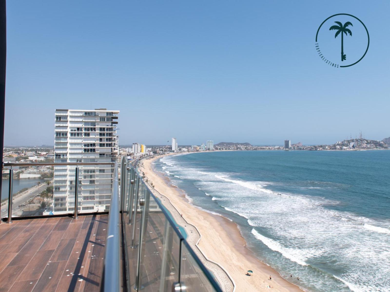 马萨特兰Terraza Con Vista Al Mar, Bbq Y Piscina公寓 外观 照片