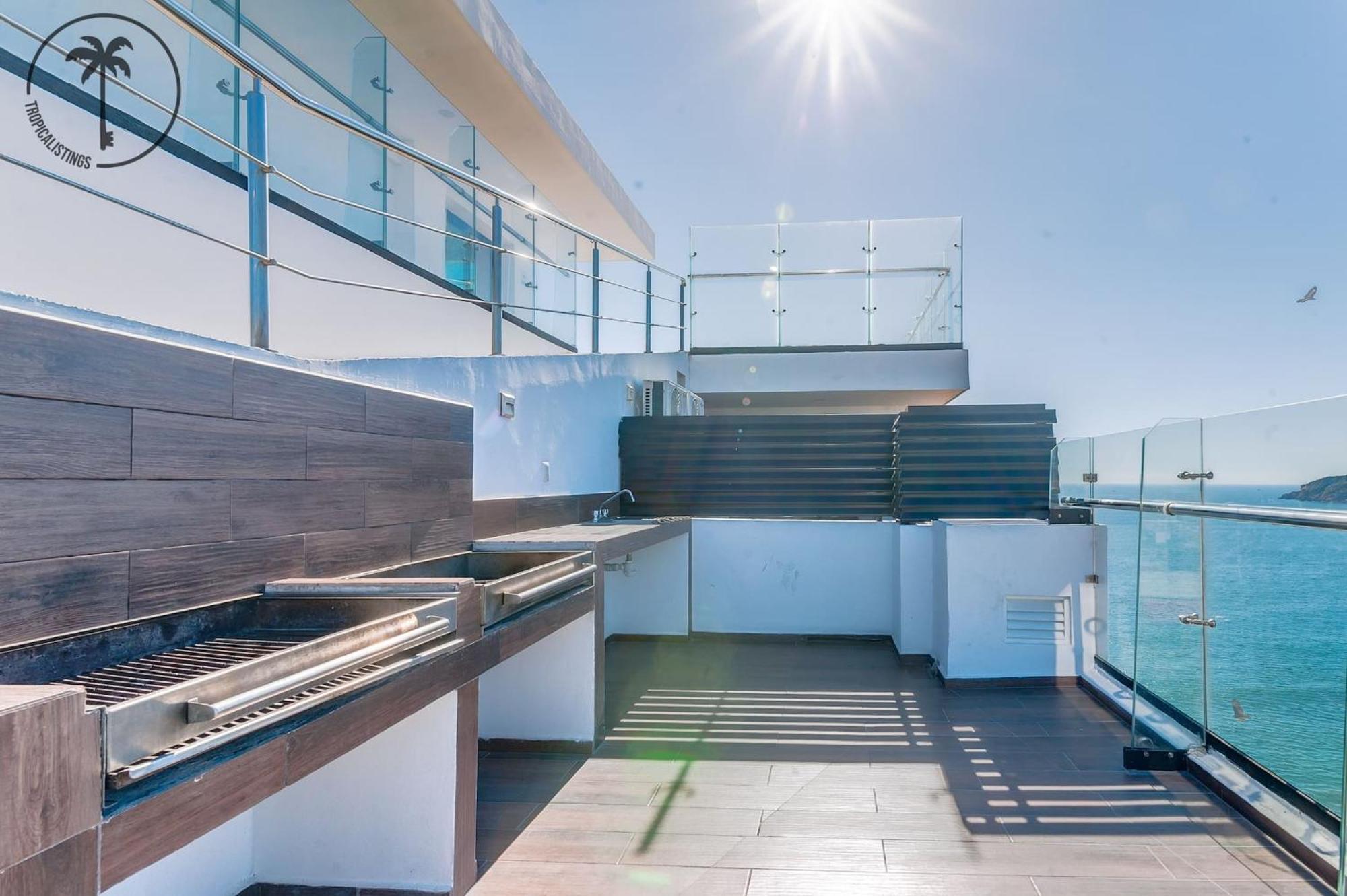 马萨特兰Terraza Con Vista Al Mar, Bbq Y Piscina公寓 外观 照片
